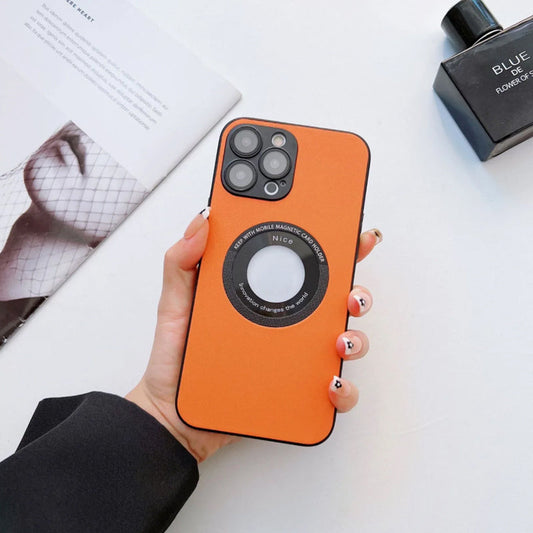 Кожен магнитен калъф за iPhone