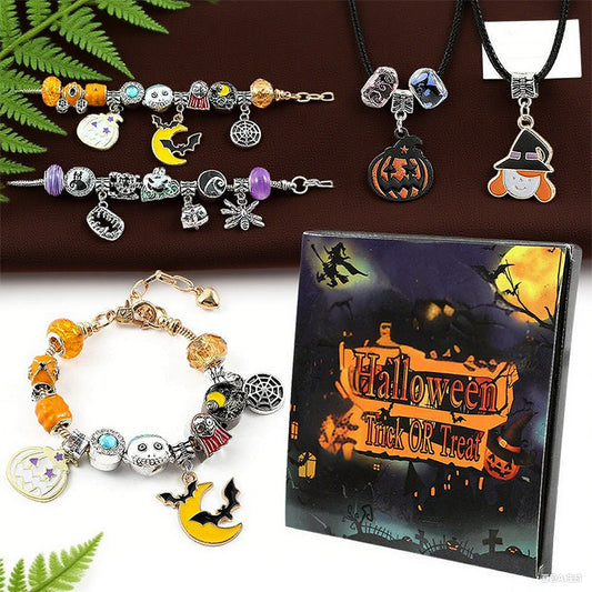 Zestaw bransoletki i naszyjnika DIY dla dzieci na Halloween