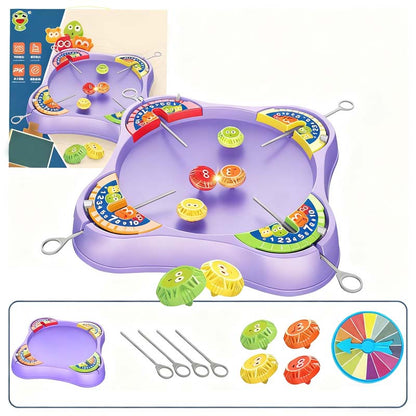Zestaw zabawek dla dzieci z 4 graczami do gry w bączki