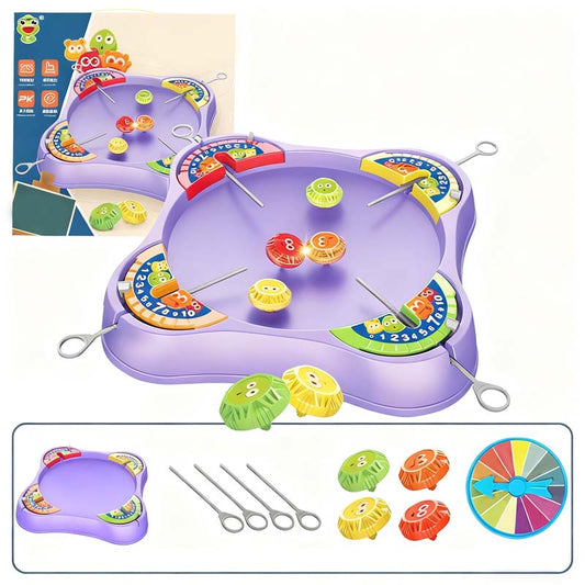 Zestaw zabawek dla dzieci z 4 graczami do gry w bączki