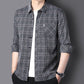 👔Męska wygodna koszula w kratę z długim rękawem